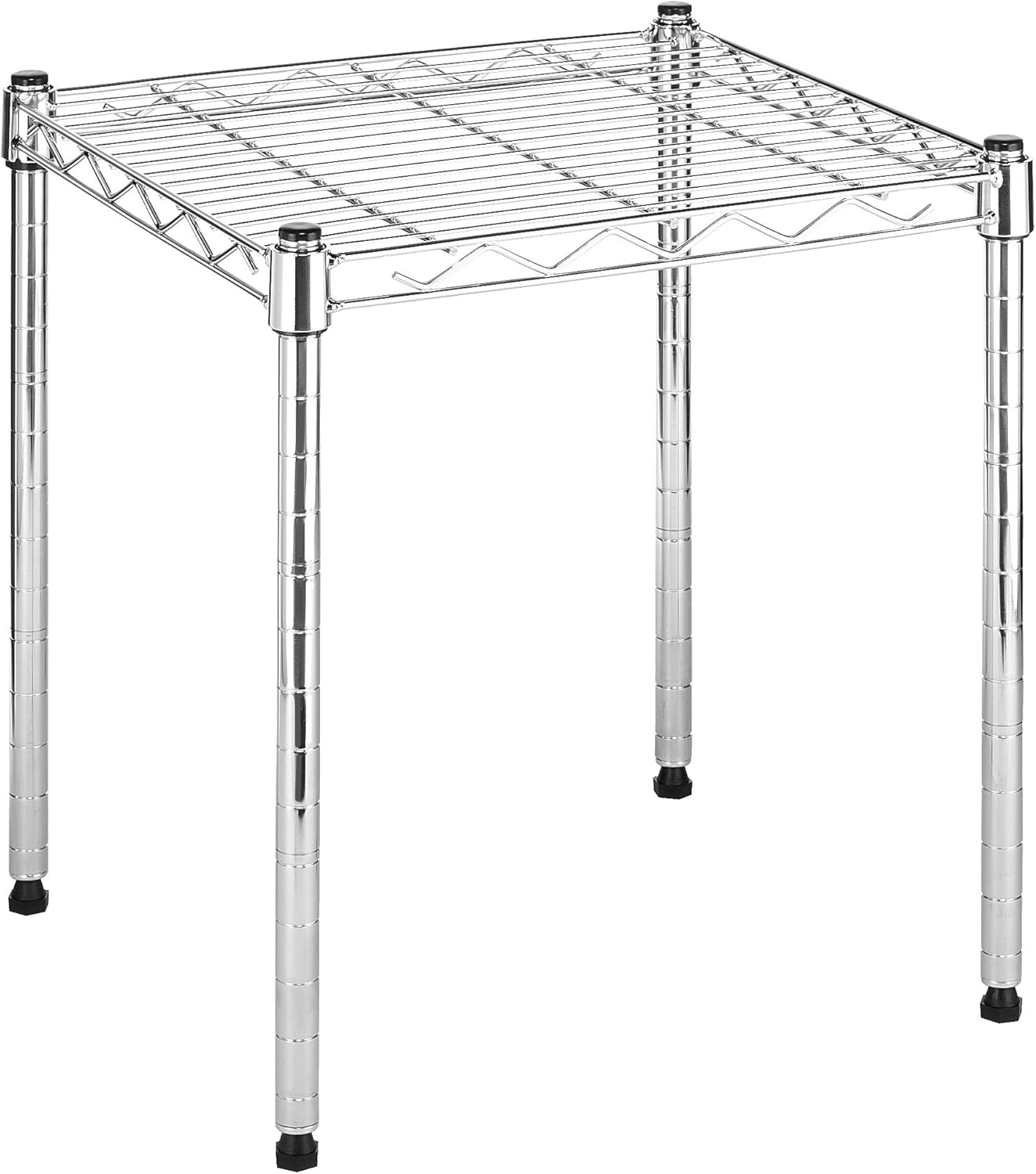 Whitmor 5 Tier Shelving Unit, Metal Storage Shelves, 400 lbs Capacity per Shelf, 2000 lbs Total, Adjustable Heavy Duty Shelf, Easy Assembly for Kitchen, Garage, Plant, 36"L x 14"W x 72"H, Chrome