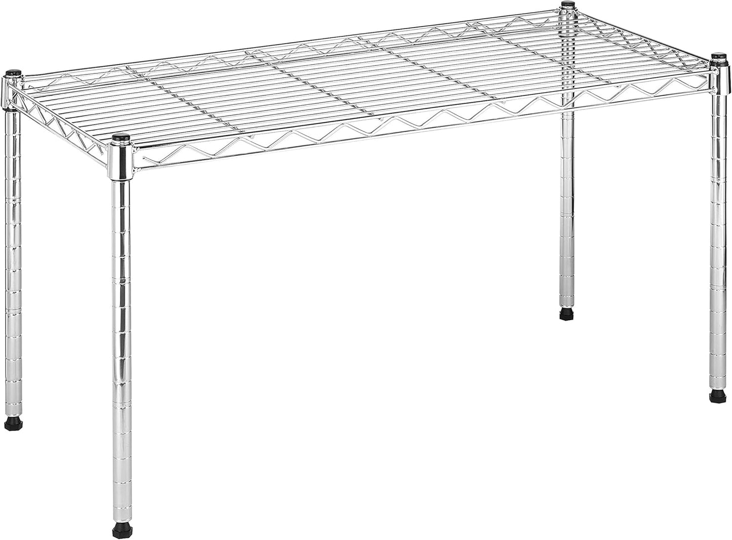 Whitmor 5 Tier Shelving Unit, Metal Storage Shelves, 400 lbs Capacity per Shelf, 2000 lbs Total, Adjustable Heavy Duty Shelf, Easy Assembly for Kitchen, Garage, Plant, 36"L x 14"W x 72"H, Chrome